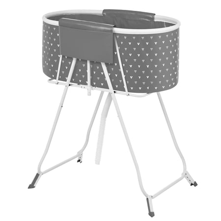 Foldable Elevated Portable Dog Bathtub Space Saving Pet Shower Station with Efficient Drainage Bathing Tub for Washing Grooming Small Medium Dogs Cats Indoor Outdoor Grey