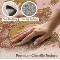 thumbnail image 6 of ODIKA 9'x12' Washable Area Rug Pink Pretty Boho Mystical Cosmic Border Traditional Ornate Retro for Master Suite, California King, Under Bed, Non-Shedding, Easy Care, 6 of 7