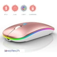 thumbnail image 3 of Souris Sans Fil Rechargeable Bluetooth pour MacBook pro MacBook Air Ordinateur Portable Mac Chromebook Windows Notebook MacBook HP PC DELL, 3 of 10