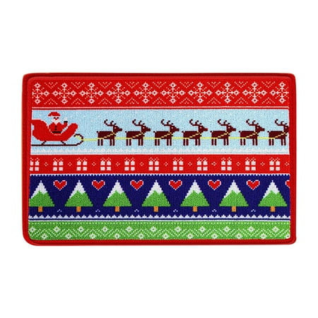 

Premium Christmas Gifts Christmas Door Mat Cartoon Gnome Floor Mat Hallway Kitchen Foot Mat Soft