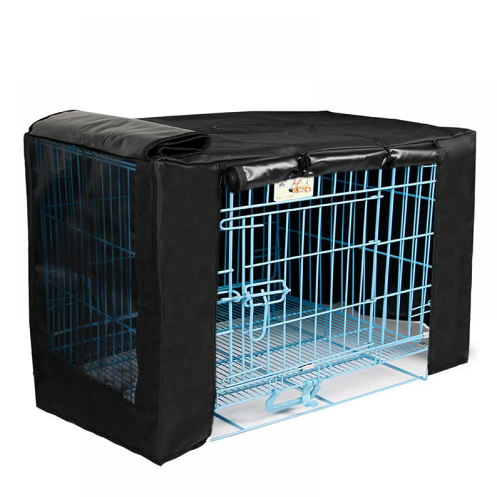 Cover only Polyester Dog Crate Cover Durable Windproof Pet Kennel Cover Provided for Wire Crate Indoor Outdoor Protection 