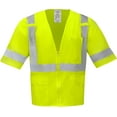 thumbnail image 3 of Ironwear 1294 Class 3 X-Back Polyester Mesh Safety Vest w/ Zipper & Radio Clips, 3 of 3