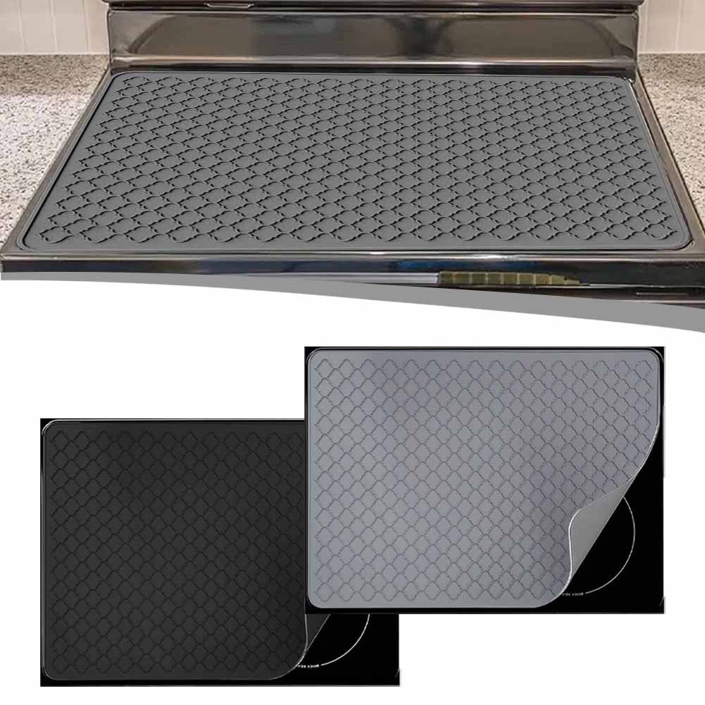 KDJ 71x50cm Silicone Stove Top Cover Induction Hob Protector Mat Heat Resistant - for Home Decor
