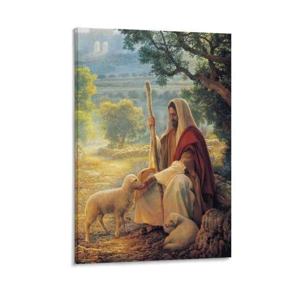 Greg-olsen-good-shepherd Home Decor Poster Wall Art Hanging Picture Print Bedroom Decorative Painting Posters Room Aesthetic 24x36inch(60x90cm)