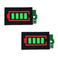 thumbnail image 1 of 2 Pcs Module d'Affichage de Capacité de Batterie 3-34V 5mA Indicateur de Charge Module 1S-8S Vert, 1 of 9