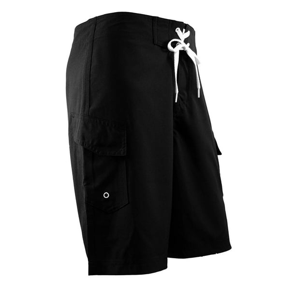 Ultrastar Men's 4Way Stretch Board Short Swimsuit (UM0011) Black