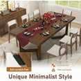 thumbnail image 4 of 70" Solid Wood Dining Table for 6-8 People, Modern Farmhouse Kitchen Table Rectangular Dining Room Table for Home Office, 4 of 13