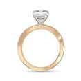 thumbnail image 4 of IGI Certified Lab Grown Diamond Engagement Ring | Center 9x7mm Emerald Cut Split Shank Solitaire Wedding Anniversary Rings For Women In 18k Solid Rose Gold | F-G, VS-SI Quality (2.90 Ctw) Ring Size-6, 4 of 7