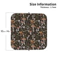 thumbnail image 3 of Pofeuu Mushroom Garnish Print Leather Coasters Set of 6, Round Cups Mugs Mat Pad for Home Kitchen Heat Resistant Drink Coasters,Square, 3 of 7