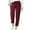 Wine, variant on Bixock Sweatpants for Women,Linen Pants for Women,Pants for Women Solid Color Drawstring High Waist Pocket Loose Plus Size Linen Cotton Casual Long Pants Soft Daily Wear Pants Clothes