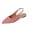 Red, variant on Purcolt Womens Stripes Canvas Slingback Flats Dressy Casual Pointed Toe Slip On Ballet Shoes Comfort Soft Sole Dress Shoes with Elastic Ankle Strap