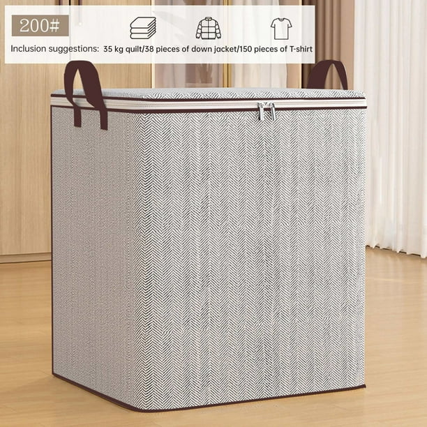 Caja de almacenamiento para ropa, colchas, armario, gran capacidad, organización, almacenamiento, mudanza, embalaje, ropa especial, bolsa de equipaje