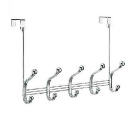 

iDesign InterDesign 53470 York Lyra Over The Door 5 Hook Rack Chrome