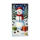 thumbnail image 2 of Cubierta de puerta de poliéster, decoración navideña de 35 x 71 pulgadas, diseño de Papá Noel, decoración navideña para puerta, decoración para festivales, fiestas, Halloween, otoño, decoración del ho, 2 of 6