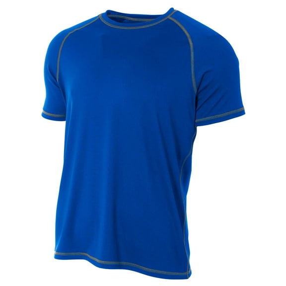 A4 Fitted Raglan with Flatlock Stitching For Men in Royal | N3275