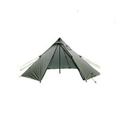 Genma0 Ultralight 4 Person Tipi Hot Tent with Fire Retardant Stove Jack for Flue Pipes with 2 Doors Height 6.2FT