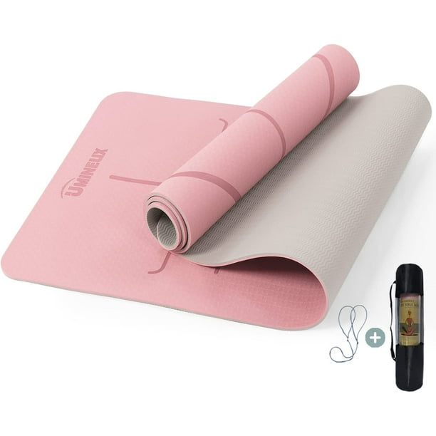 Umineux Reversible Yoga Mat,Pink,8mm