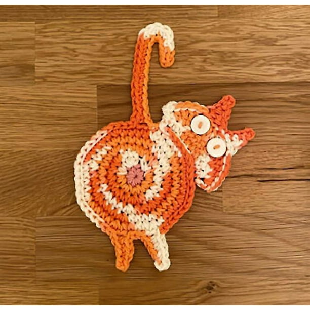 Cat Butt Coasters Novelty Cute Cat Coaster Heat resistant