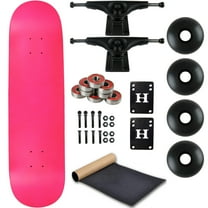 Moose Complete Skateboard Neon Pink 8.25" With Black Trucks and Black Wheels