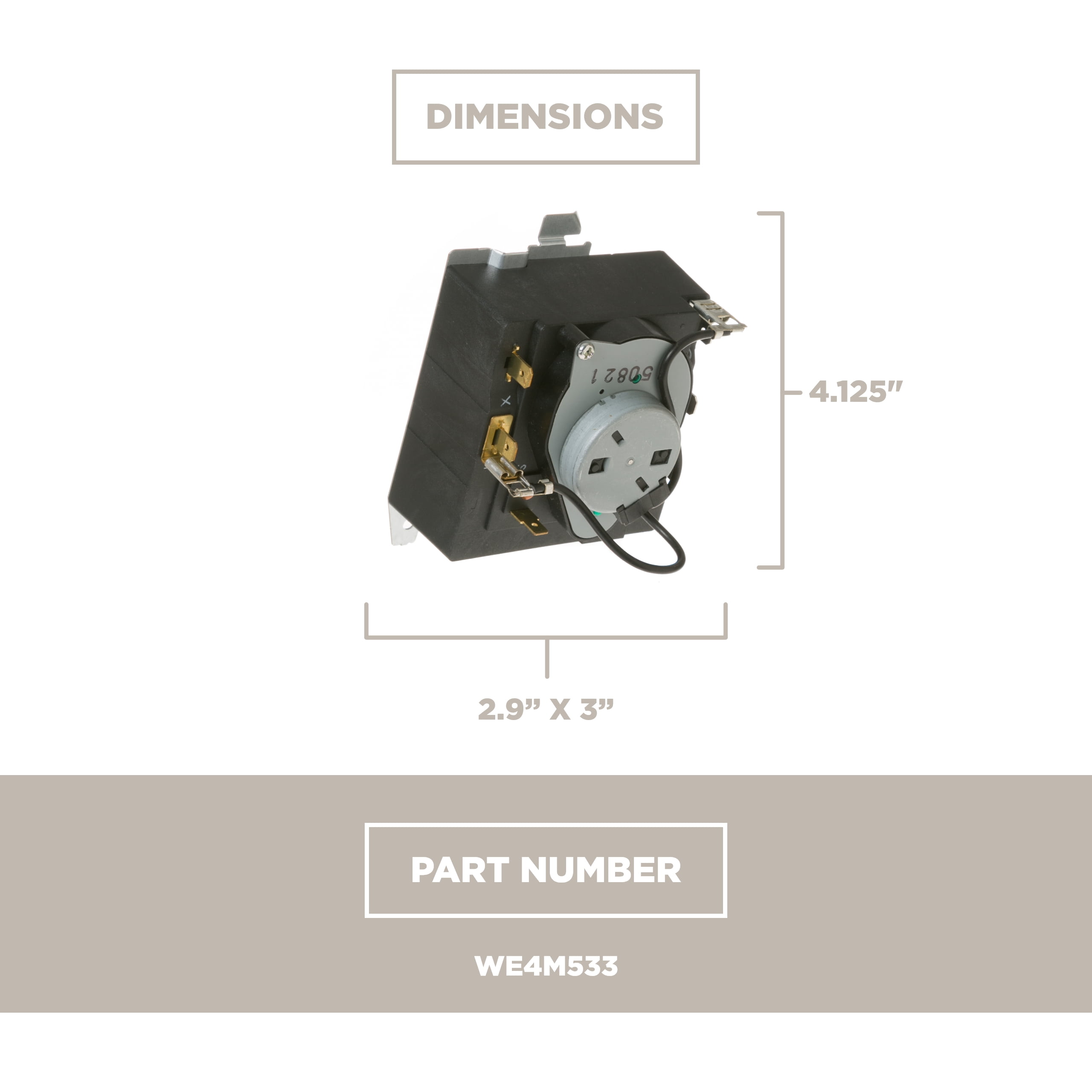 GE Appliances WE4M533 Dryer Timer