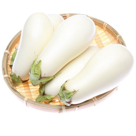 Unique Eggplant Seeds for Planting, Casper White - 1 g 200  Seeds - Non-GMO, Heirloom Egg Plant Seeds - Home Garden Vegetable White Eggplant Seeds - Sealed in a Beautiful Mylar Package
