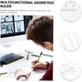 thumbnail image 4 of Multifunctional Student Math Ruler, Ruler Circle Template Circle Stencil, Circle Drawing Tool, Multitools Rotatable Drawing Template Multi Tool, Improve Children's Learning Efficiency, 4 of 8