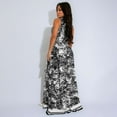thumbnail image 3 of Elegant Floral Maxi Dress (S, Blue), 3 of 7