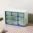 thumbnail image 7 of Hovmgk Drawer-style Desktop Storage Box, Stackable Jewelry Cabinet with Partition, Small Storage Organizer for Office, Home & School Use, 4 Color Options for Easy Organization, 7 of 7