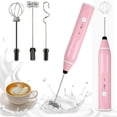 thumbnail image 1 of Milk Frother Electric , USB-C Rechargeable Milk Frother Stainless Steel Electric Milk Frother with Adjustable Speeds, 1 of 5