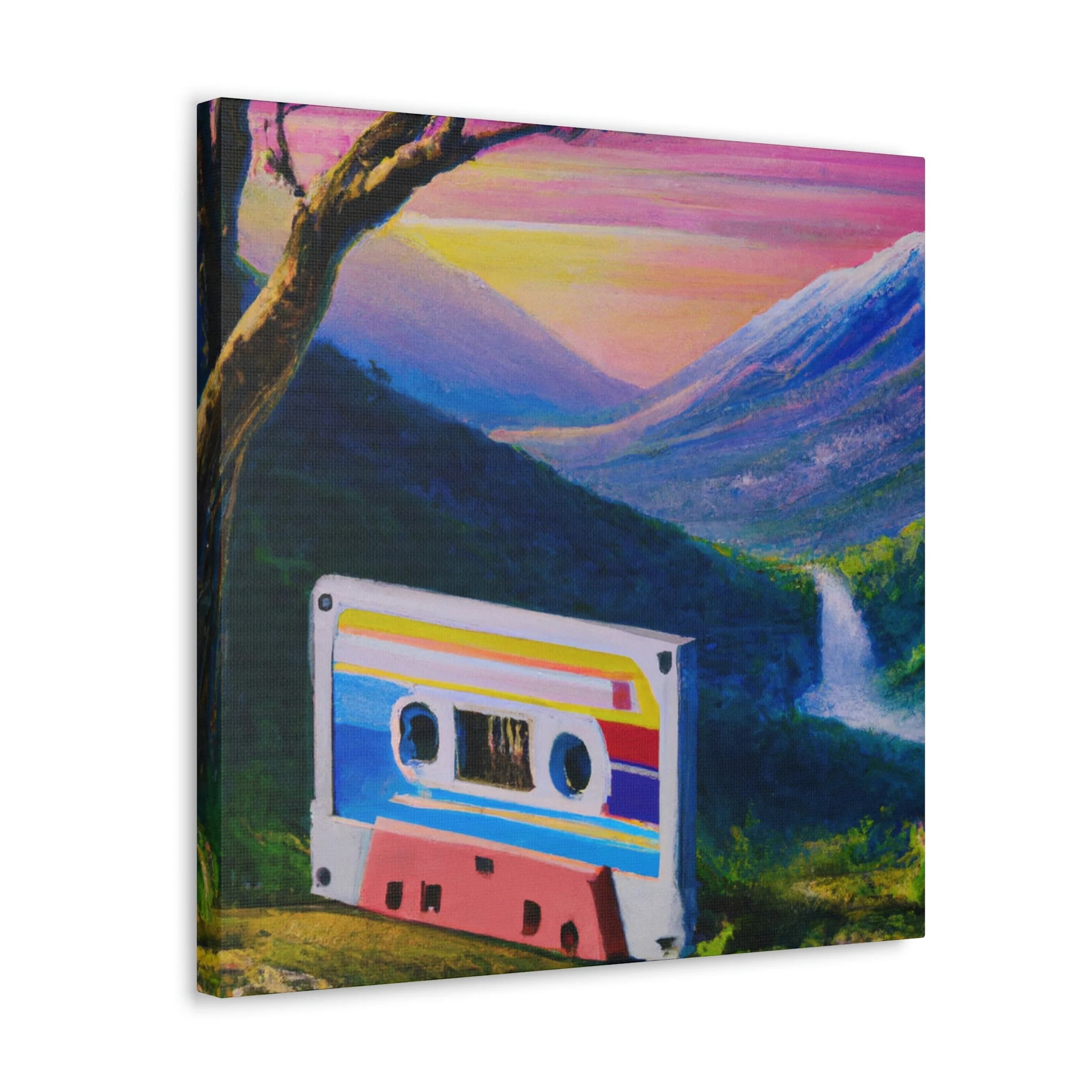 Cassette Tape in Color - Canvas