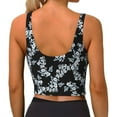 thumbnail image 3 of Lsque Flower Printed Women'S Sports Bra, Compression, Moisture Wicking, High-Impact Sports Bra For Women,Supportive sports bra-XX-Large, 3 of 9