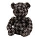 thumbnail image 1 of Oso lindo animal de peluche almohada suave oso Tweed muñeca regalo de cumpleaños para adultos niños Bedtime Toy Doll Nituyy Negro,9.84", 1 of 5