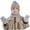 Gray, variant on Jamicy Kids Scarves and Gloves Sets for Ages 4-10Y Children Kids Boys Girls Winter Hat Touch Screen Gloves Scarf 3pc Set Toddler Double Pompom Cap