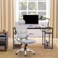 thumbnail image 3 of Escritorio HOMEMAKE FURNITURE Ahorro de Espacio Negro Marrón 120 x 60 x 74cm Industrial, 3 of 8