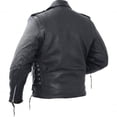 thumbnail image 2 of Rocky Mountain Hides Solid Genuine Cowhide Leather Classic Motorcycle Jacket, 2 of 2