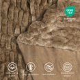thumbnail image 4 of Regal Living Soft Plush Faux Fur Fuzzy Throw, Latte, 50" x 60", 4 of 8