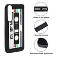 thumbnail image 2 of WIRESTER Shockproof Soft Rubber Cover Case for Samsung Galaxy S25 6.2" 2025, Retro Black Cassette Tape Hip Hop, 2 of 5