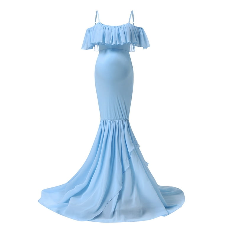 sachin and babi light blue dress 15 Best Baby Shower Dresses main image 1