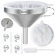 thumbnail image 1 of Embudo de Acero Inoxidable vorpower de 5 Pulgadas con Filtro de Malla para Cocina, 1 of 7