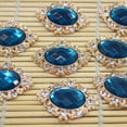 thumbnail image 2 of 10X Diamante Rhines Beads Flat Back Button Scrapbook Sewing, 2 of 5