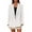White, variant on Women's 2025 Fall Winter Office Blazer, Notch Lapel Slim Fit Open Front Jacket, Business Casual Work Suit for Women, Tailored Career Blazer with Pockets, Professional Long Sleeve Coat Black L