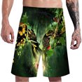 thumbnail image 2 of WILLBEST Mens Swim Trunks 9 Inch Inseam Men's Flower Beach Shorts Casual Lightweight Drawstring Shorts, 2 of 3