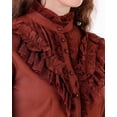 thumbnail image 6 of ThePirateDressing Women's Victorian Renaissance Steampunk Button-Front Blouse, Long Lantern Sleeves, 6 of 7