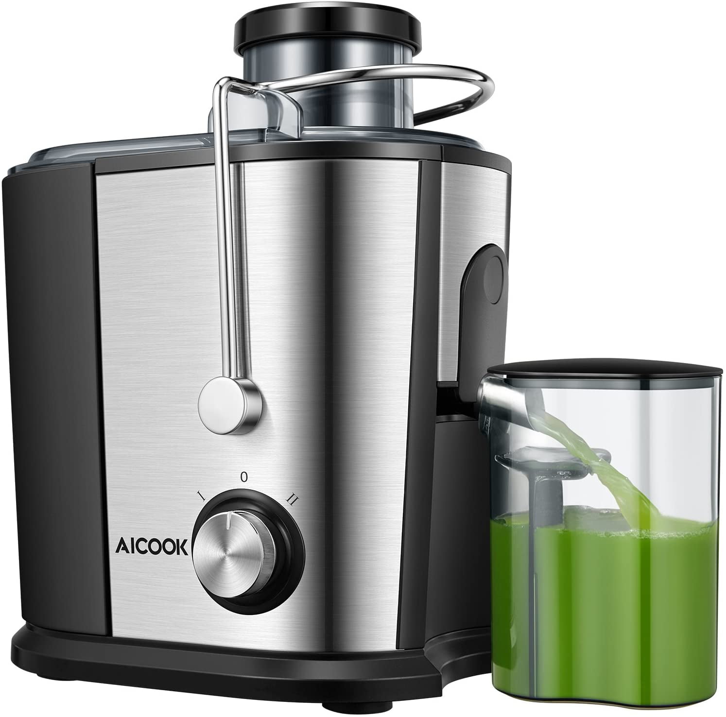 Juicer Wide Mouth Juice Extractor, Aicook Juicer Machines BPA Free