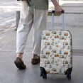 thumbnail image 3 of Cartoon Construction Vehicles Buildings Luggage Cover Fashion Suitcase Cover Baggage Covers Fit 25-28 Inch Luggage (Go Travel), 3 of 5