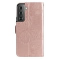 thumbnail image 4 of SaniMore for Samsung Galaxy S22 Plus Magnetic Flip Wallet Case, [RFID Blocking] Card Holder PU Leather 3D Butterfly Embossing Cover with Kickstand & Wrist Strap Shockproof Protective Shell, Rosegold, 4 of 7