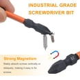 thumbnail image 4 of Uxcell 2pcs Bits de Destornillador Phillips de Impacto Duro 6.35mm PH2 1/4" Vástago Hexagonal 4.33" Longitud Acero S2 Magnético Bits de Cabeza Cruzada de Doble Extremo Grado Industrial, 4 of 7
