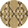 thumbnail image 1 of Ahgly Company Machine Washable Indoor Square Transitional Metallic Gold Area Rugs, 3' Square, 1 of 7