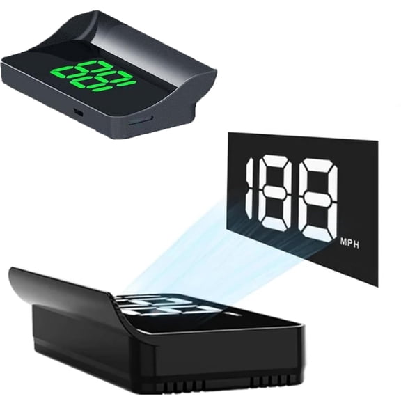 Digital GPS Head Up Display Speedometer, Windshield Speedometer Projector, USB Cable Plug and Play, Automatic Brightness Adjustment
