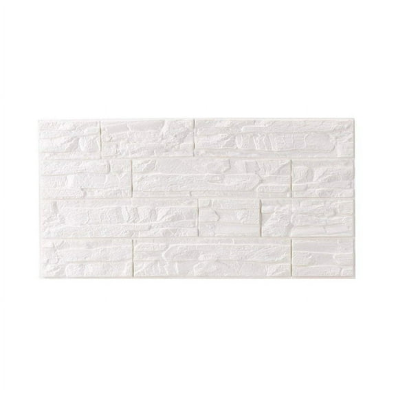 SLYNSHome DIY Brick PE Foam Wallpaper Panels Room Decal Stone Decoration Embossed